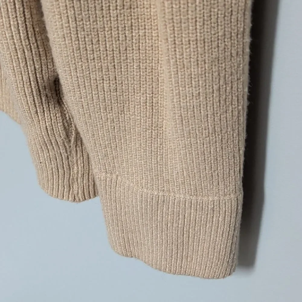 BTFBM Elegant Beige Cowl Neck Sweater